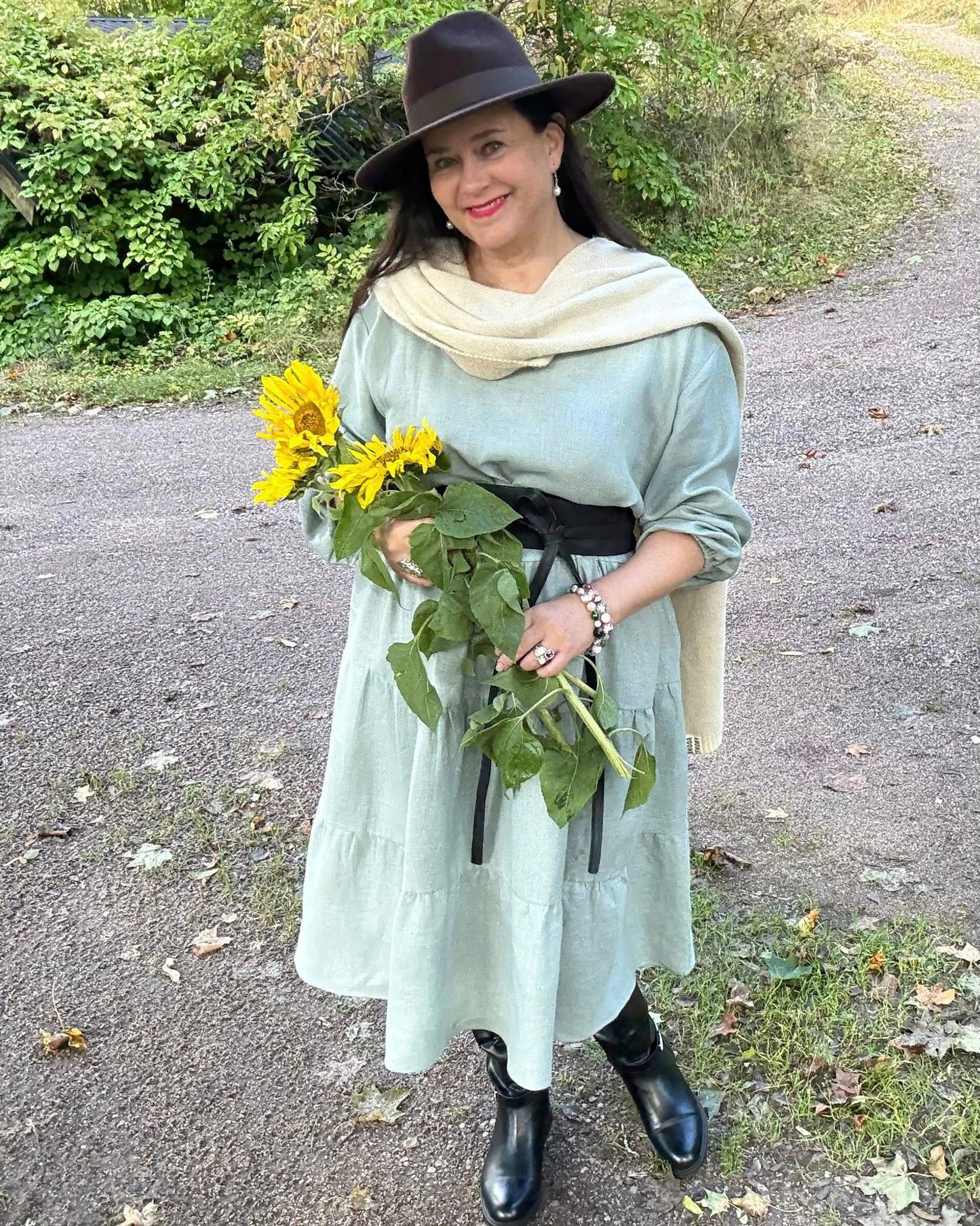 Pellavamekko Murrettu Vihreä Sofie: Mukavuus, joka kantaa 🌿