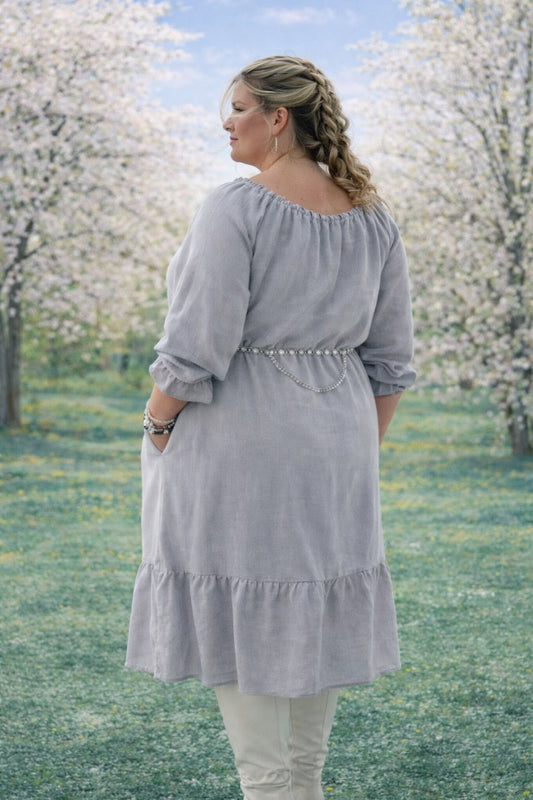 Bella Leinenkleid Rot