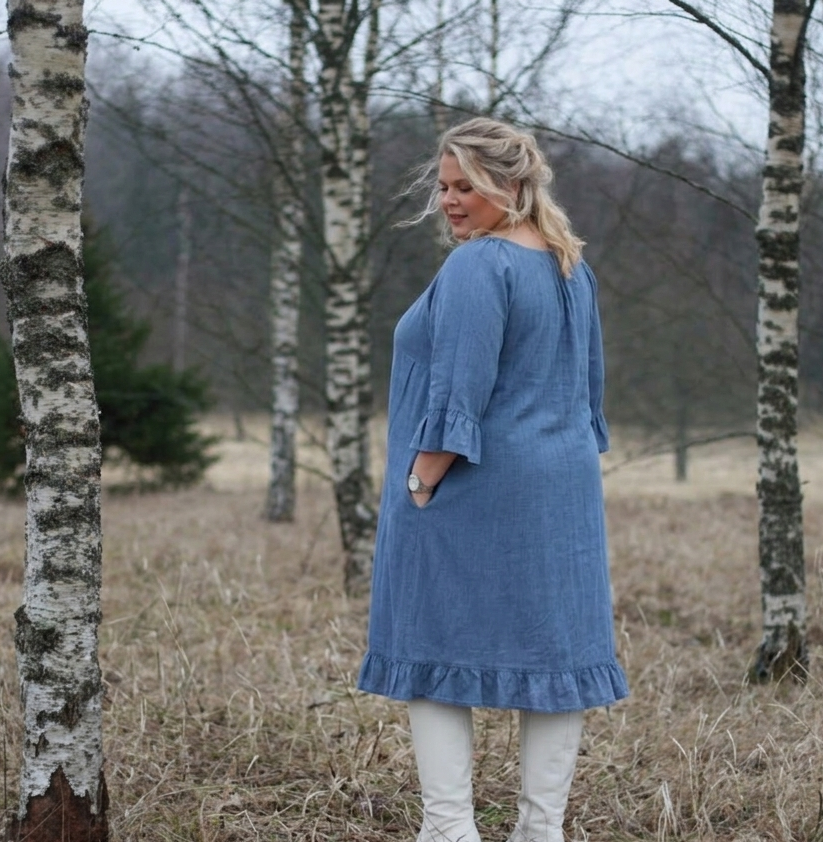 Mariemekko siniharmaa