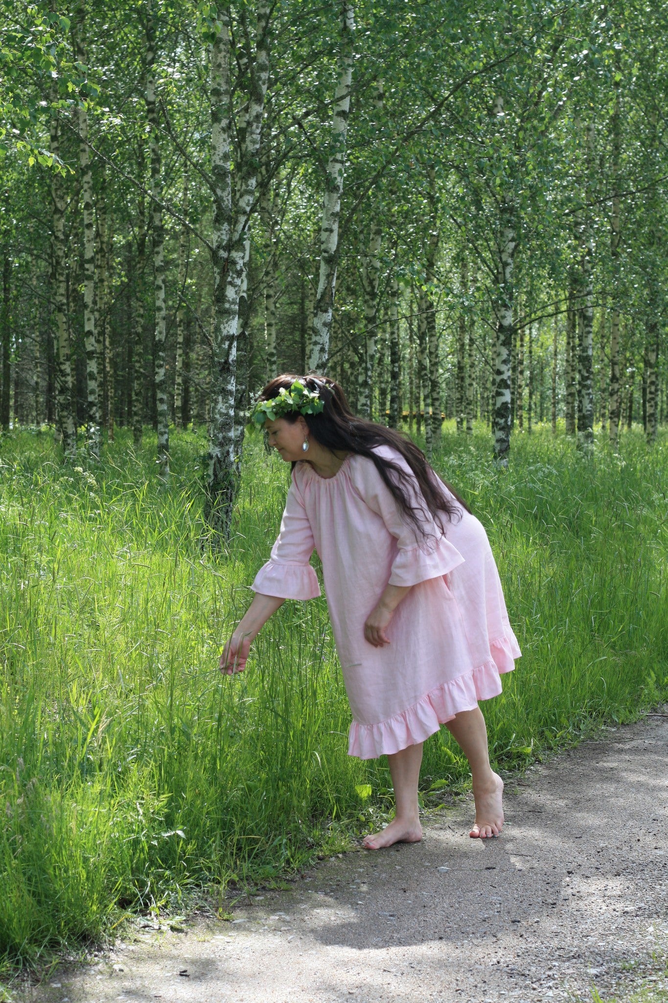 Sara Pellavamekko Vaaleanpunainen