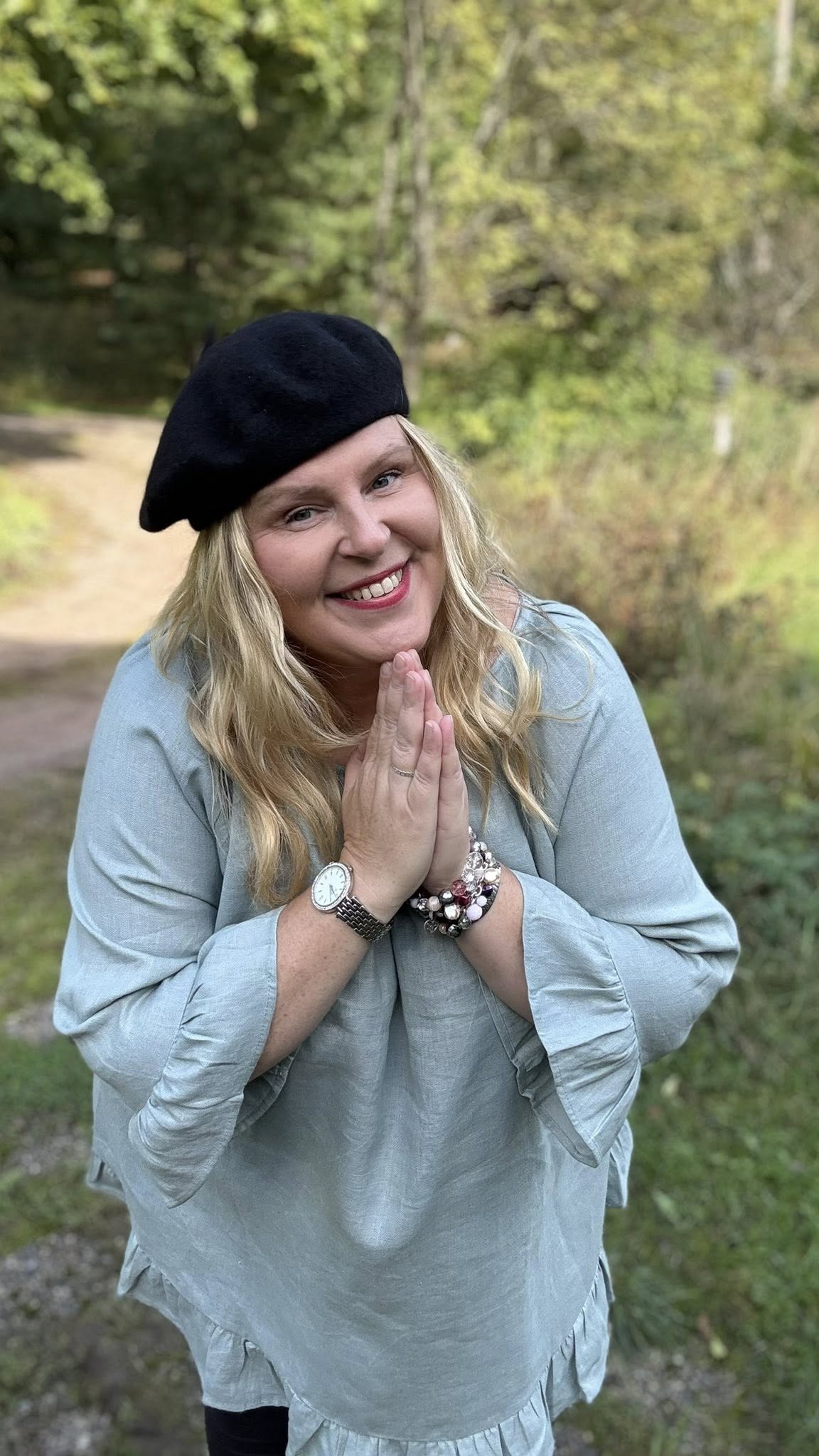 Marie Pellavatunika Murrettu Vihreä