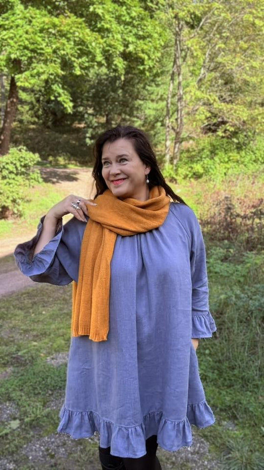 Marie Pellavatunika Siniharmaa
