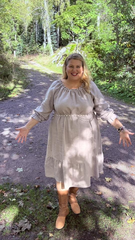 Bella Pellavamekko Harmaa