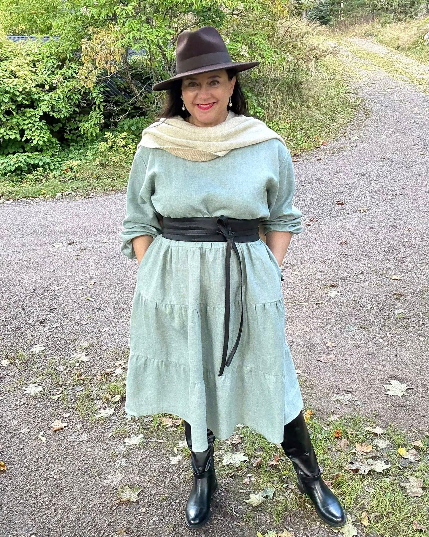 Pellavamekko Murrettu Vihreä Sofie: Mukavuus, joka kantaa 🌿