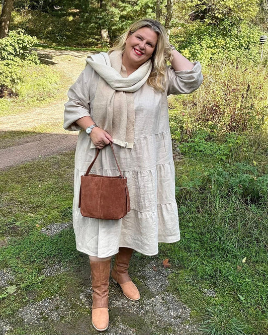 Pellavamekko Beige Sofie: Mukavuus, joka kantaa 🌿