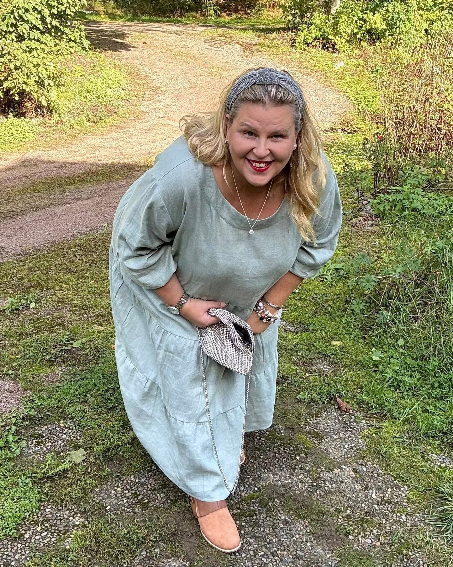 Pellavamekko Murrettu Vihreä Sofie: Mukavuus, joka kantaa 🌿