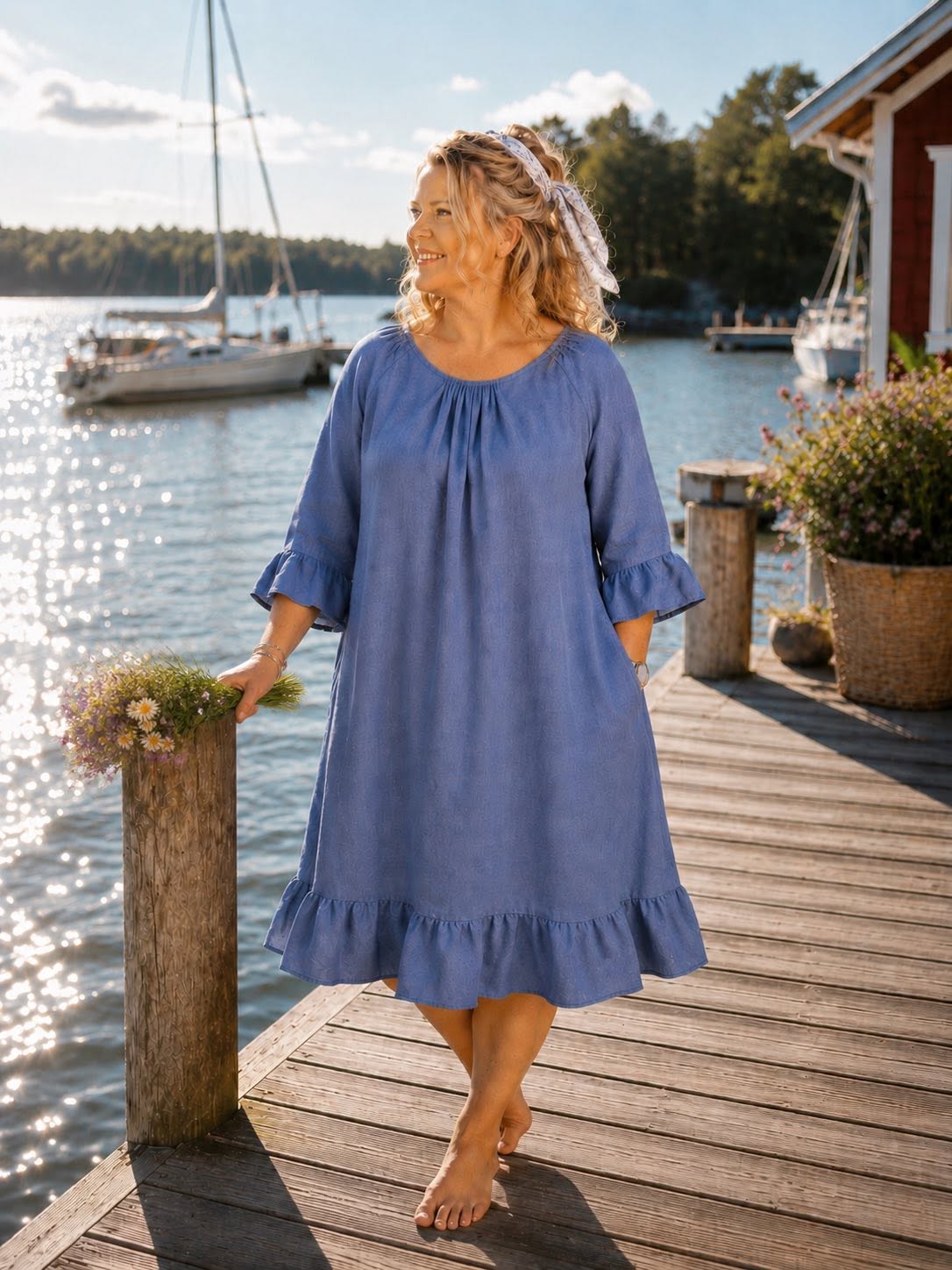 Marie – blågrå