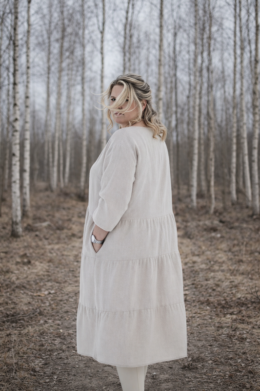 Sofie Leinenkleid Beige 