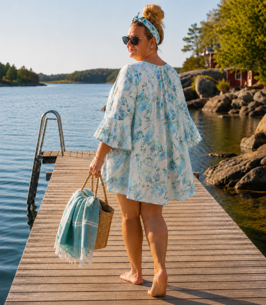 Kukallinen Lily-sinivihreä