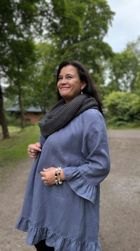 Marie Pella Tunic Blue Grey