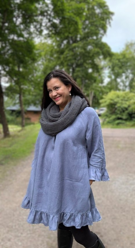 Marie Pella Tunic Blue Grey