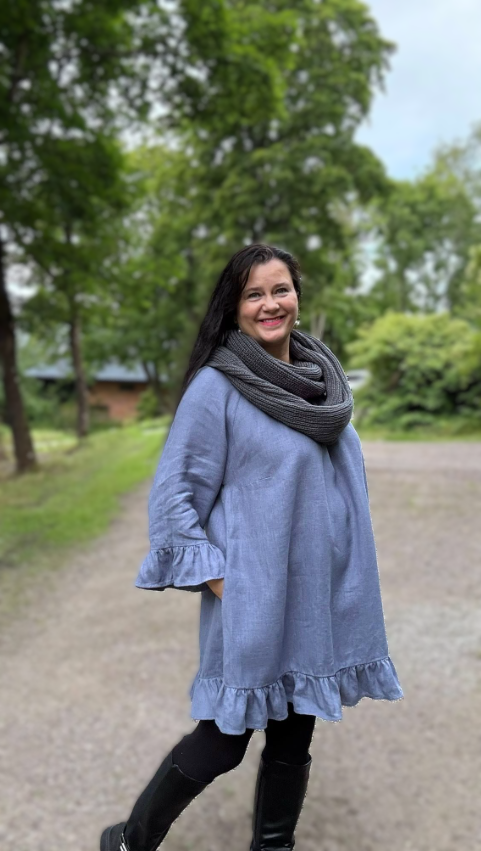 Marie Pella Tunic Blue Grey