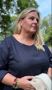 Sofie Pellavamekko Tummansininen