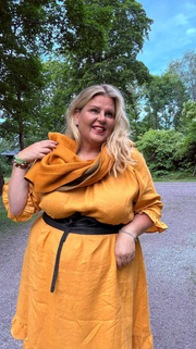 Marie Pellavamekko Keltainen