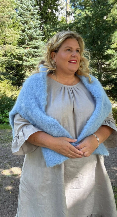 Marie Pellavamekko  Vaaleanharmaa