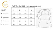 Sara – pluskoon A‑linjainen pellavamekko, sertifioitu pellava