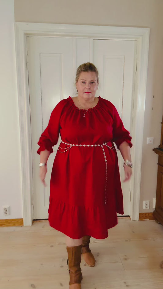 Bella Pellavamekko Punainen